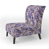 Purple Lavender Persian Paisleys- Upholstered Accent Chair