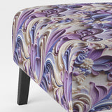 Purple Lavender Persian Paisleys- Upholstered Accent Chair