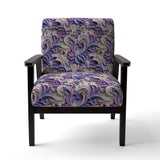 Purple Lavender Persian Paisleys- Upholstered Accent Chair