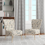 Botanical Sketched - Bohemian Accent Side Chair