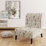 Botanical Sketched - Bohemian Accent Side Chair