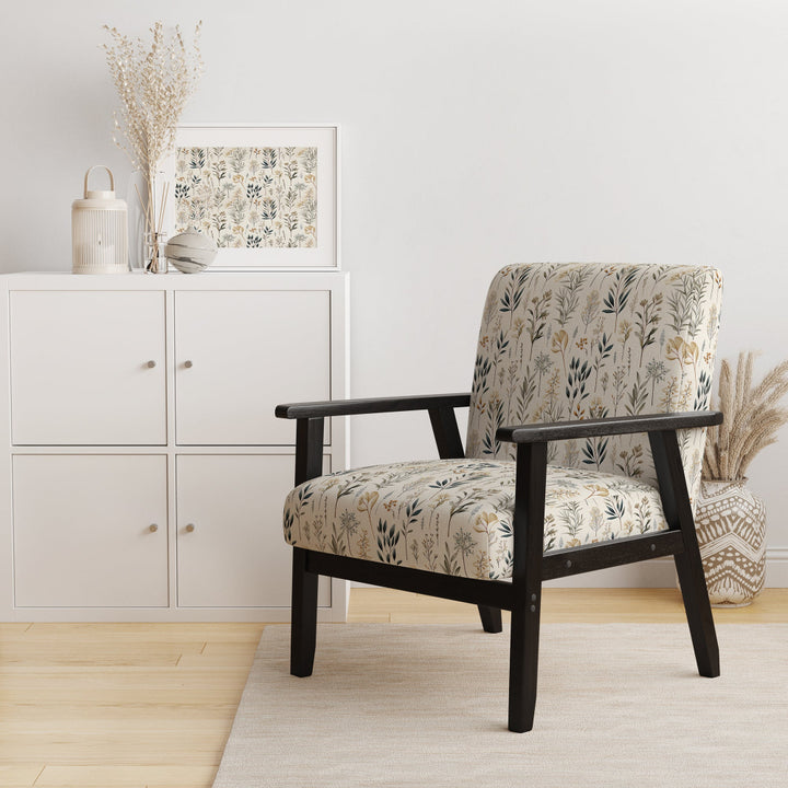 Botanical Sketched - Bohemian Accent Side Chair