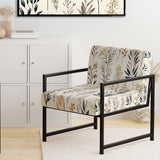 Botanical Sketched - Bohemian Accent Side Chair