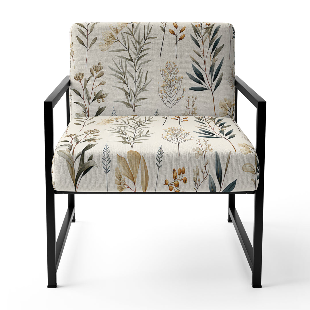 Botanical Sketched - Bohemian Accent Side Chair