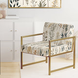 Botanical Sketched - Bohemian Accent Side Chair