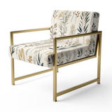 Botanical Sketched - Bohemian Accent Side Chair