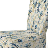 Sandy Beige Coastal Blue - Bohemian Accent Slipper Chair