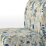 Sandy Beige Coastal Blue - Bohemian Accent Slipper Chair
