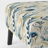 Sandy Beige Coastal Blue - Bohemian Accent Slipper Chair