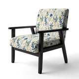 Sandy Beige Coastal Blue - Bohemian Accent Slipper Chair