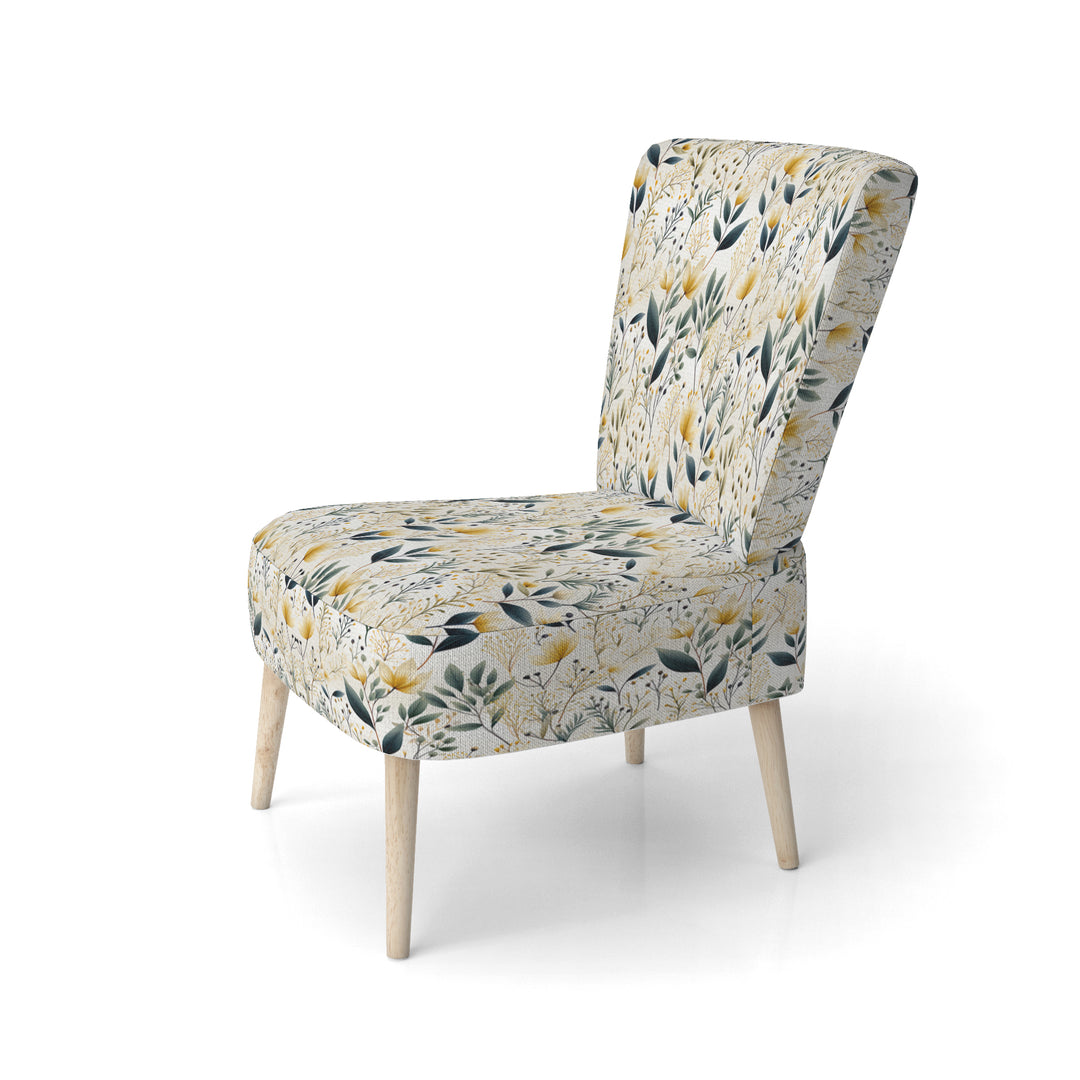 Earthy Flora - Upholstered Bohemian Accent Chairs