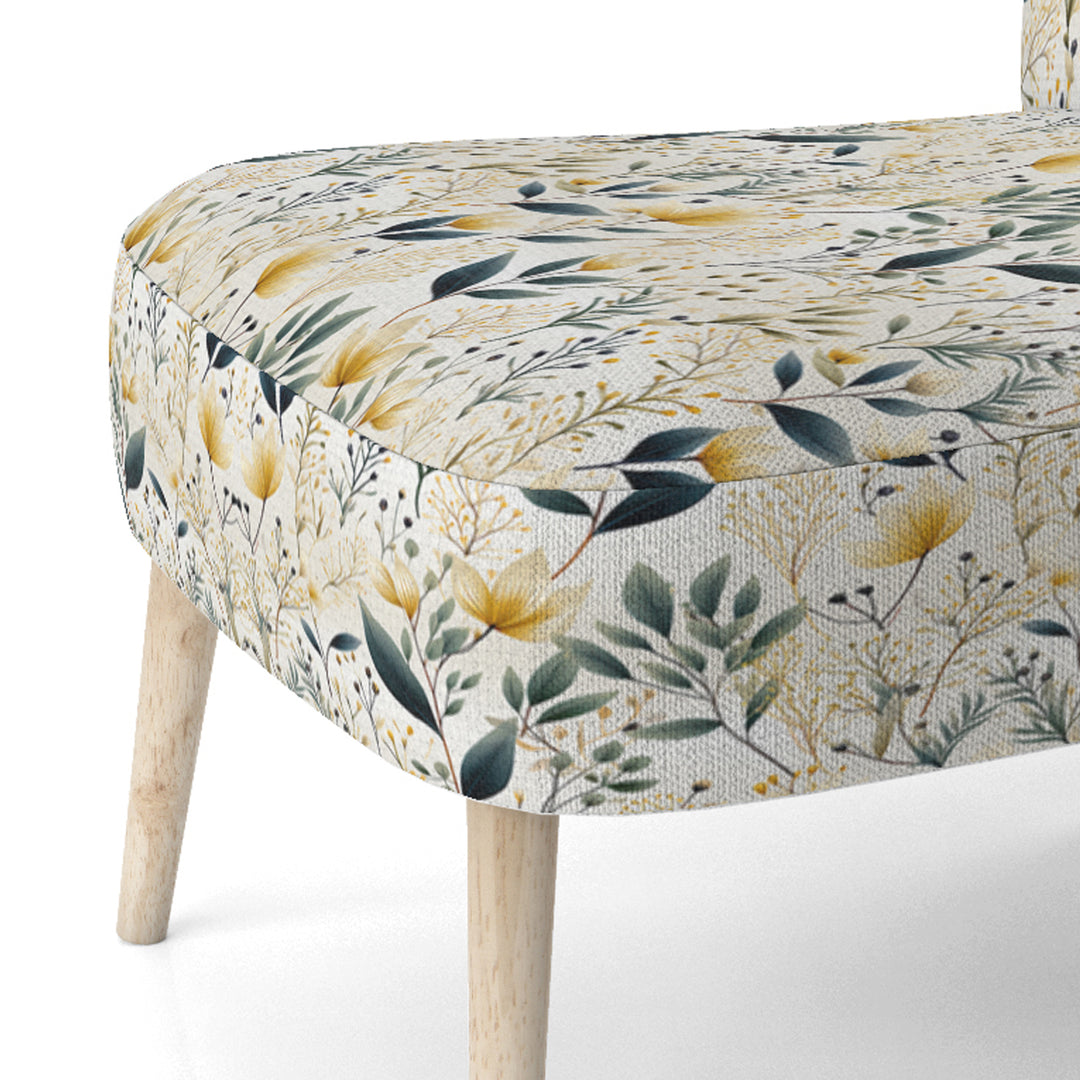 Earthy Flora - Upholstered Bohemian Accent Chairs