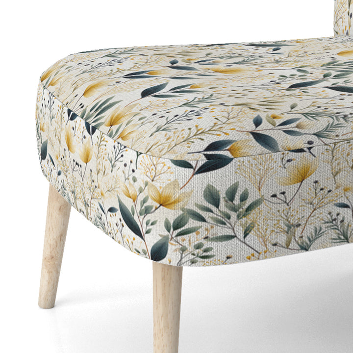 Earthy Flora - Upholstered Bohemian Accent Chairs