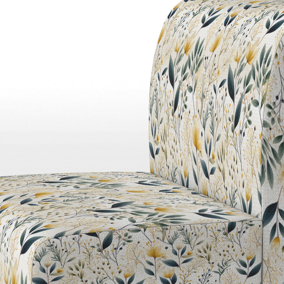 Earthy Flora - Upholstered Bohemian Accent Chairs