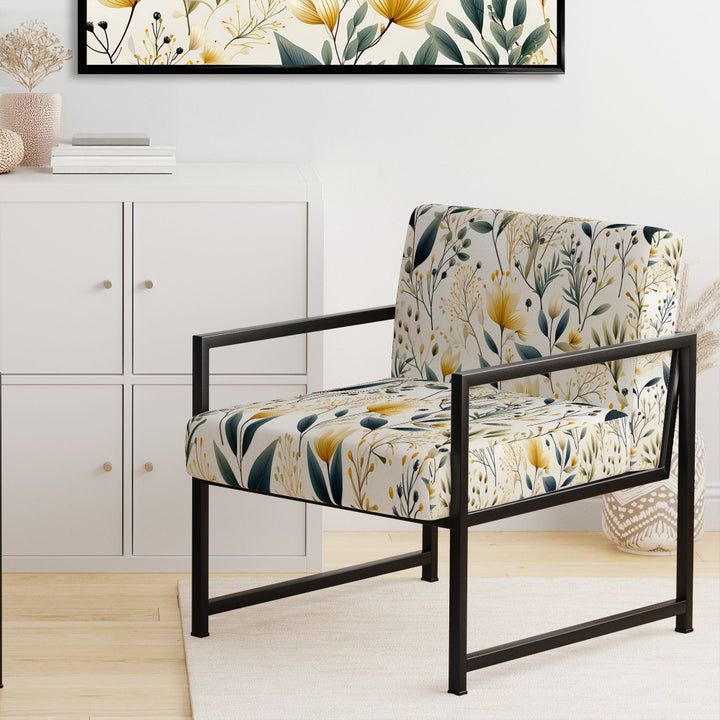 Earthy Flora - Upholstered Bohemian Accent Chairs