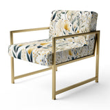 Earthy Flora - Upholstered Bohemian Accent Chairs