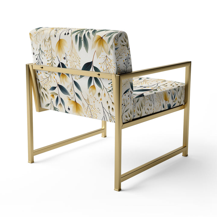 Earthy Flora - Upholstered Bohemian Accent Chairs