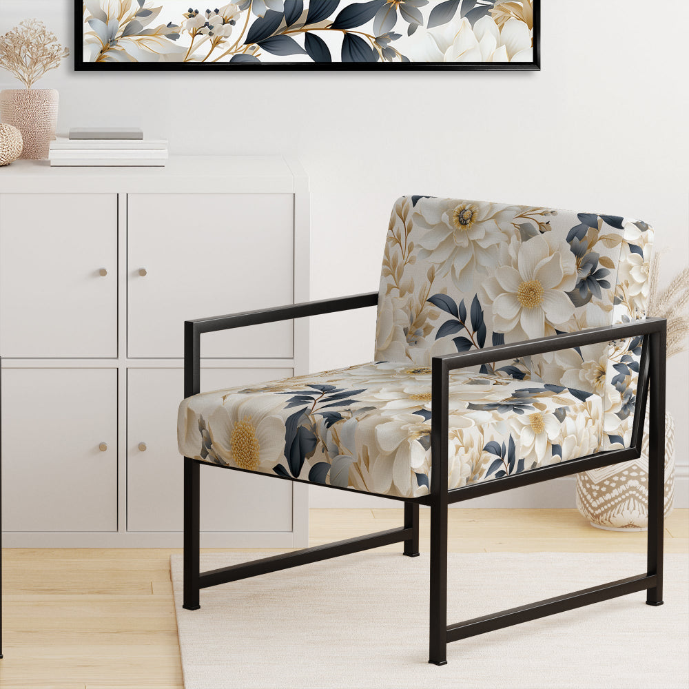 Ethereal Blooms - Bohemian Arm Chair