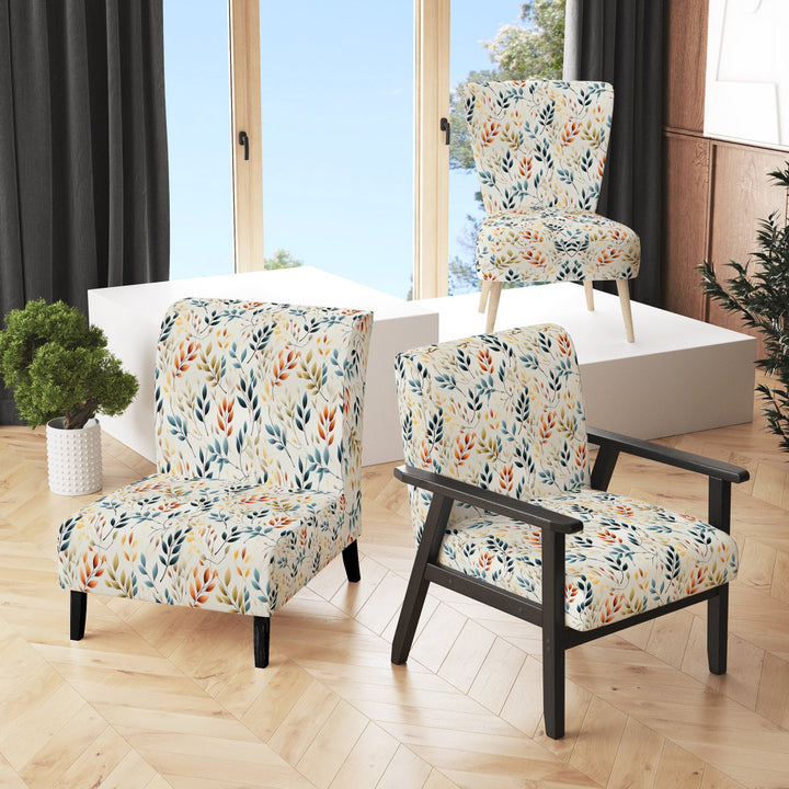 Minimalist Leaves - Bohemian Arm Chair