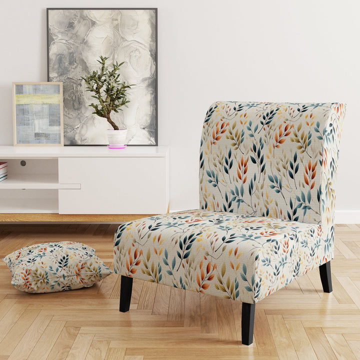 Minimalist Leaves - Bohemian Arm Chair