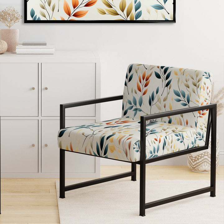 Minimalist Leaves - Bohemian Arm Chair