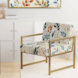 Minimalist Leaves - Bohemian Arm Chair