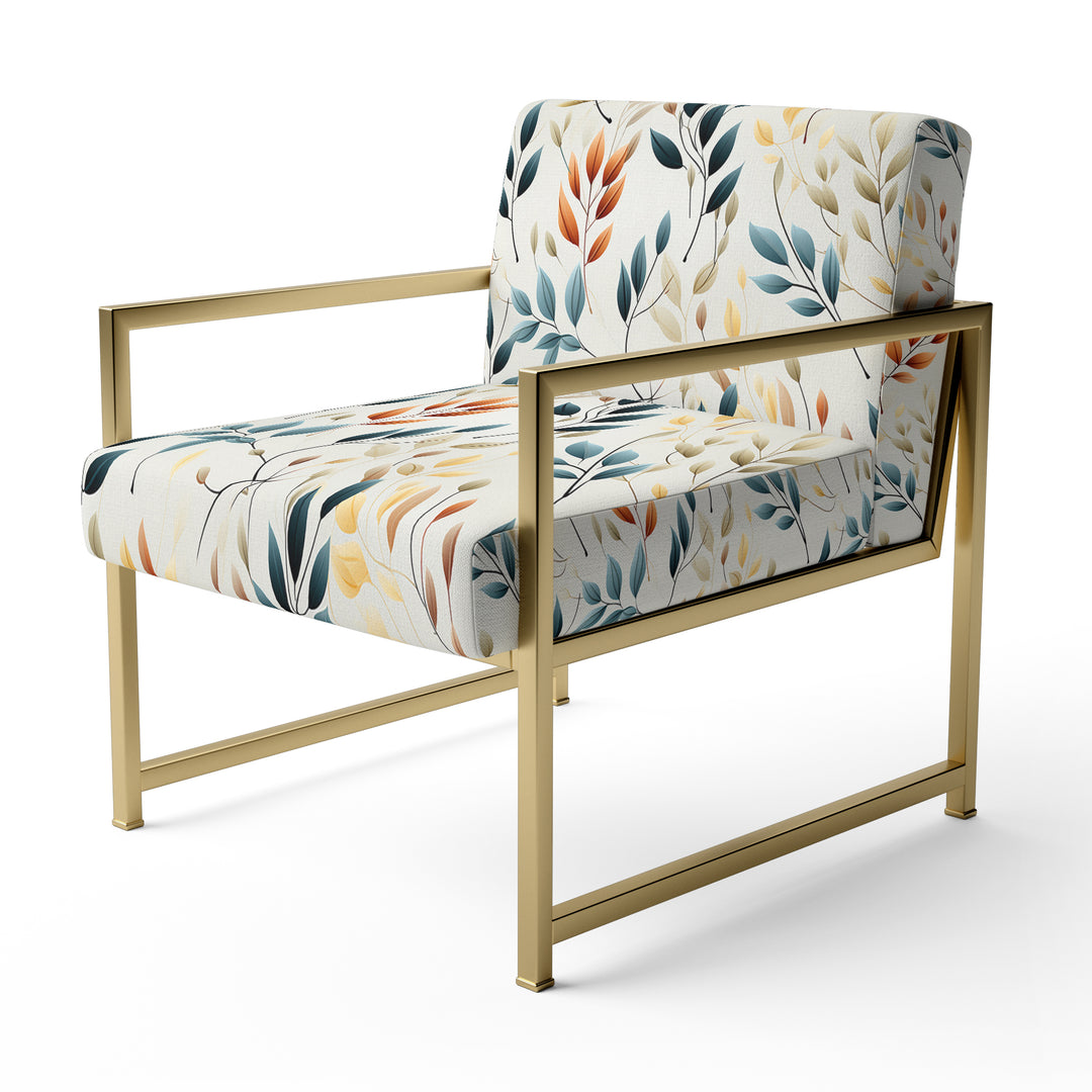 Minimalist Leaves - Bohemian Arm Chair