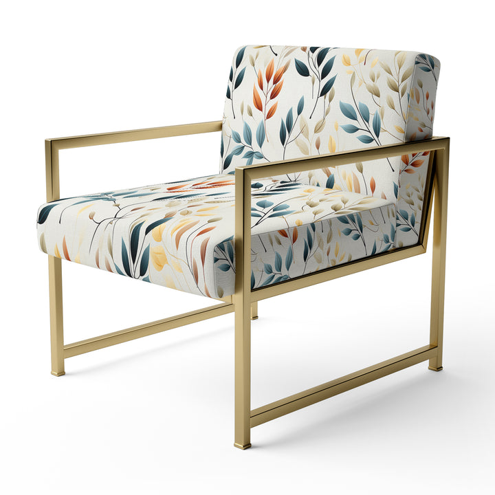 Minimalist Leaves - Bohemian Arm Chair