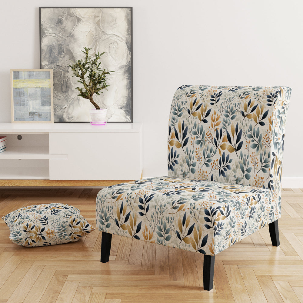 Monochrome Botany - Upholstered Bohemian Accent Chairs