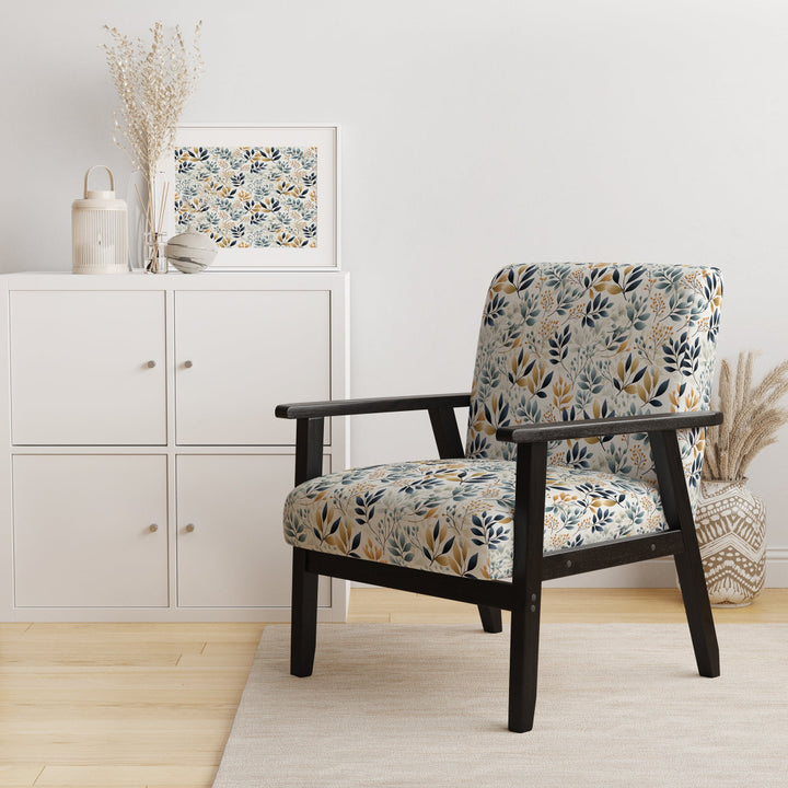 Monochrome Botany - Upholstered Bohemian Accent Chairs