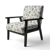 Monochrome Botany - Upholstered Bohemian Accent Chairs