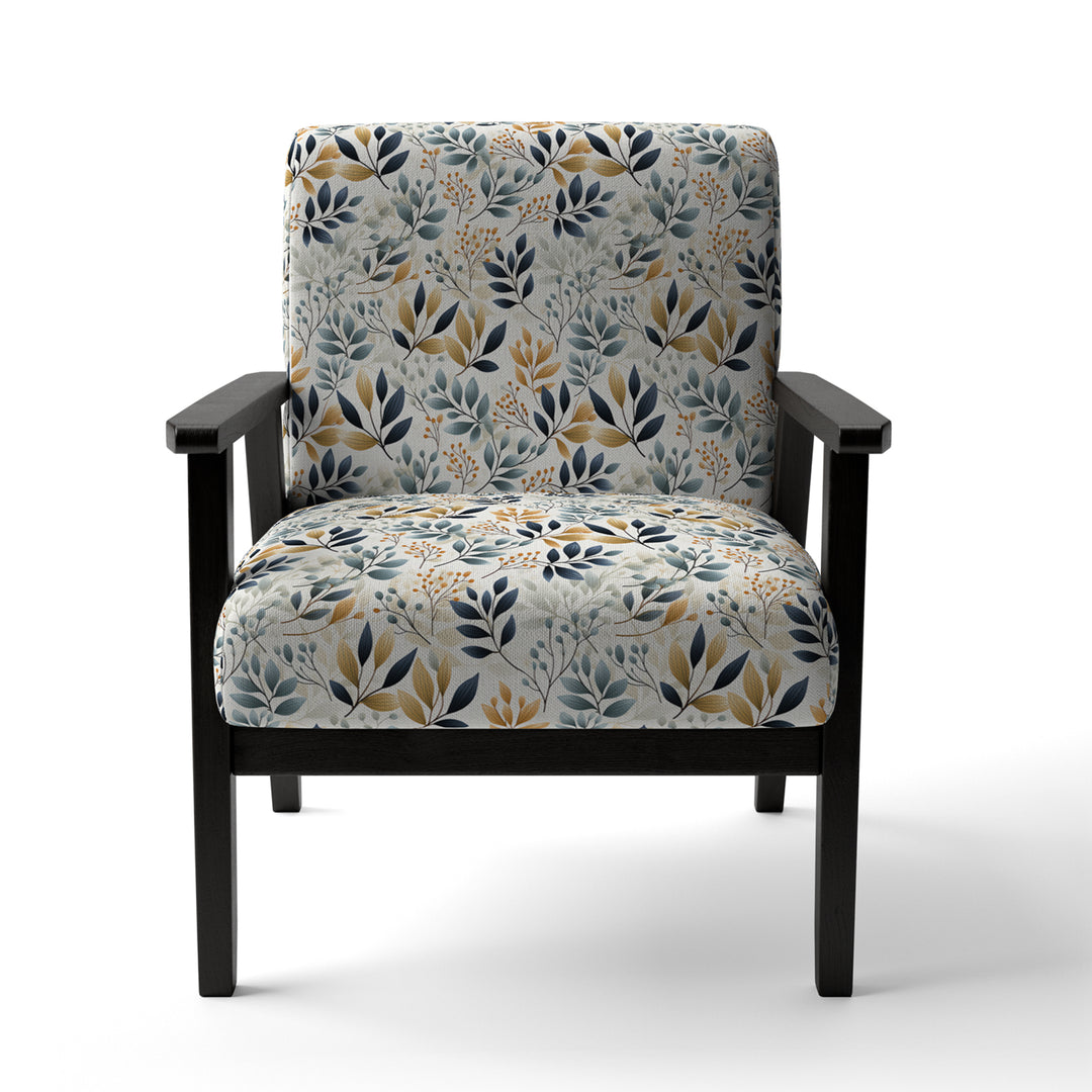 Monochrome Botany - Upholstered Bohemian Accent Chairs