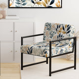 Monochrome Botany - Upholstered Bohemian Accent Chairs