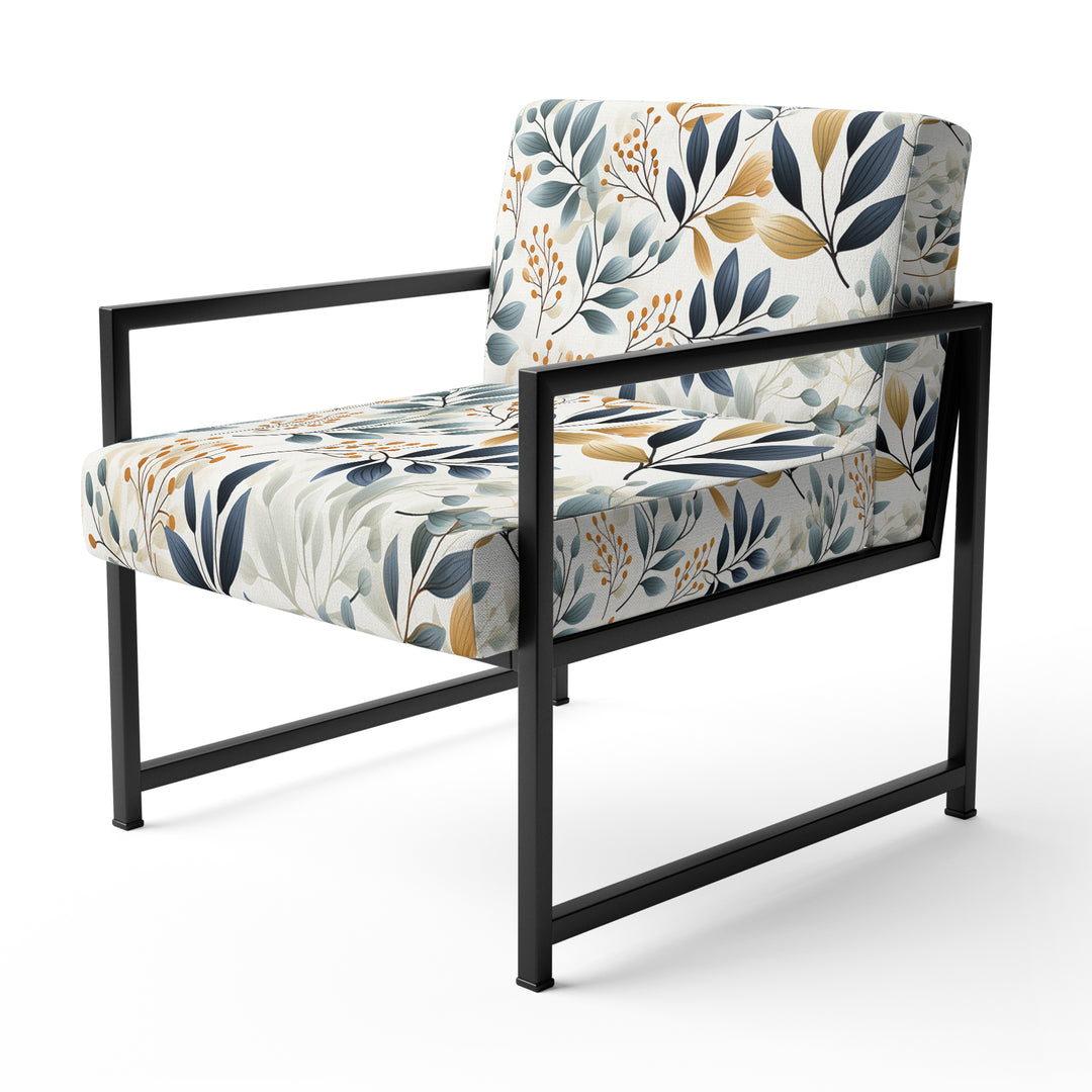 Monochrome Botany - Upholstered Bohemian Accent Chairs