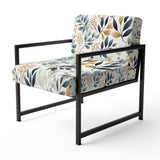 Monochrome Botany - Upholstered Bohemian Accent Chairs