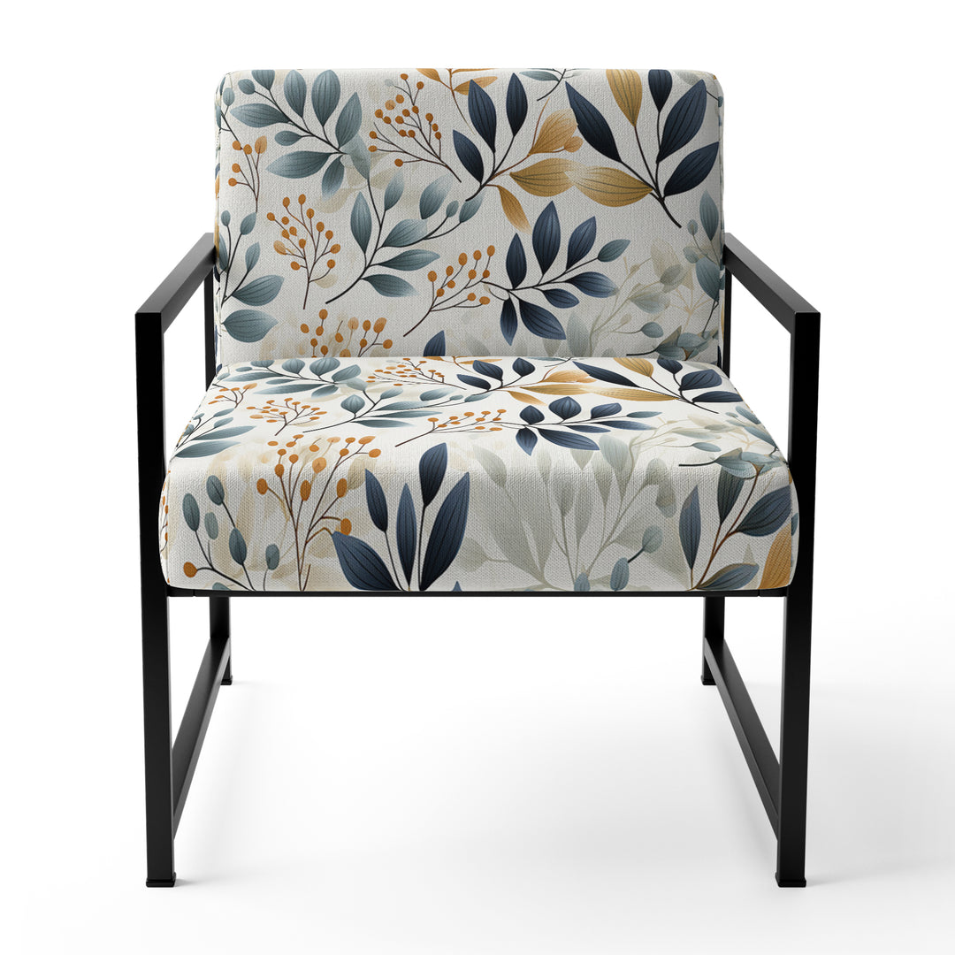 Monochrome Botany - Upholstered Bohemian Accent Chairs