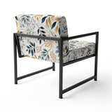 Monochrome Botany - Upholstered Bohemian Accent Chairs