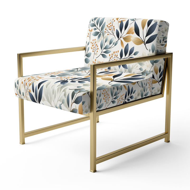Monochrome Botany - Upholstered Bohemian Accent Chairs