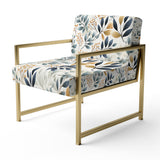 Monochrome Botany - Upholstered Bohemian Accent Chairs