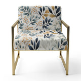 Monochrome Botany - Upholstered Bohemian Accent Chairs
