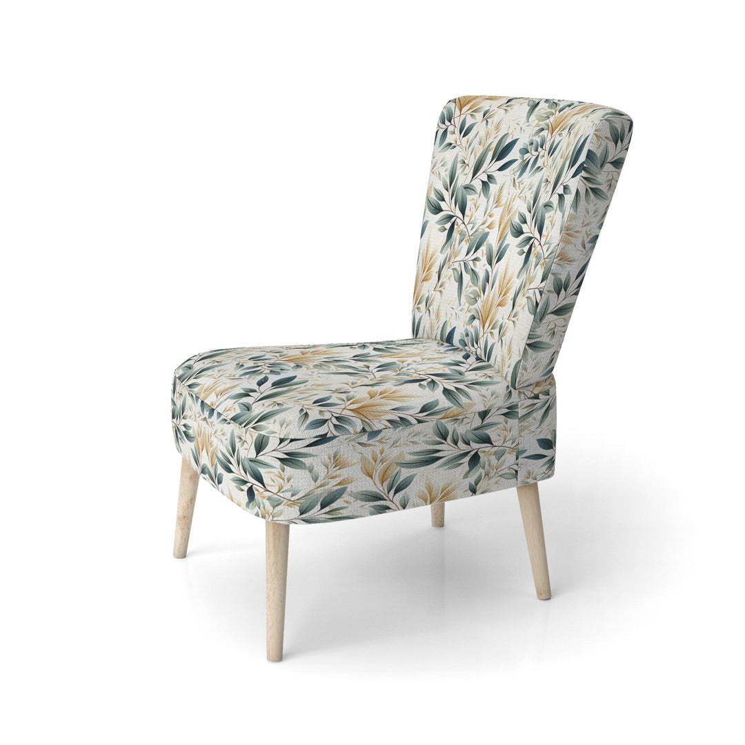 Neutral Leaves - Bohemian Arm Chair