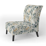 Neutral Leaves - Bohemian Arm Chair