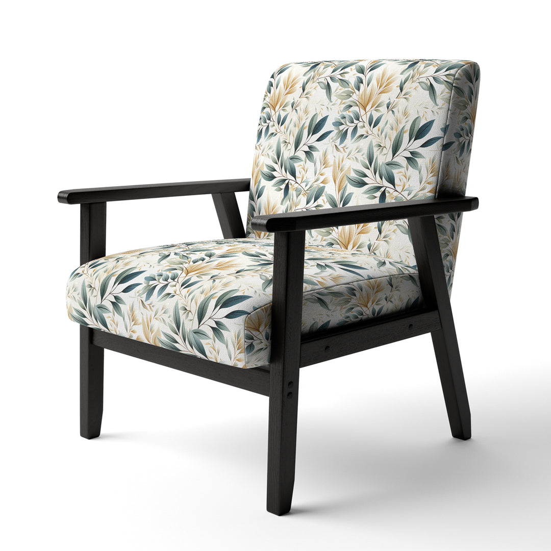 Neutral Leaves - Bohemian Arm Chair