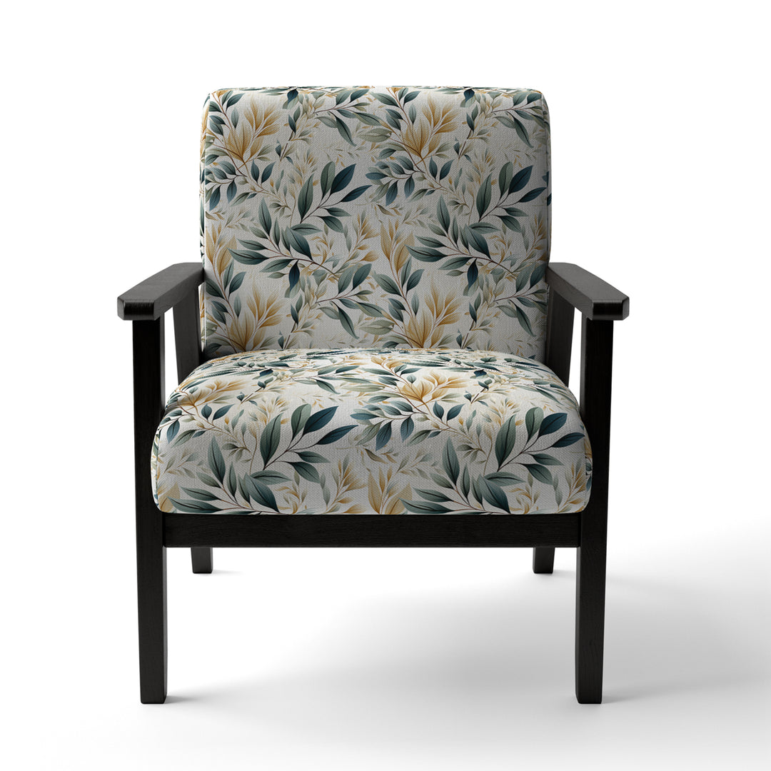 Neutral Leaves - Bohemian Arm Chair
