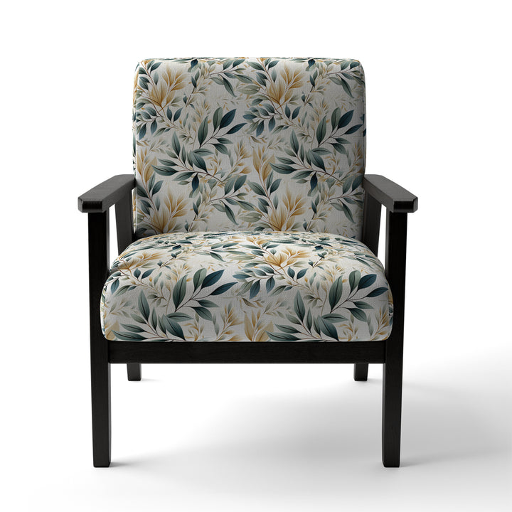 Neutral Leaves - Bohemian Arm Chair