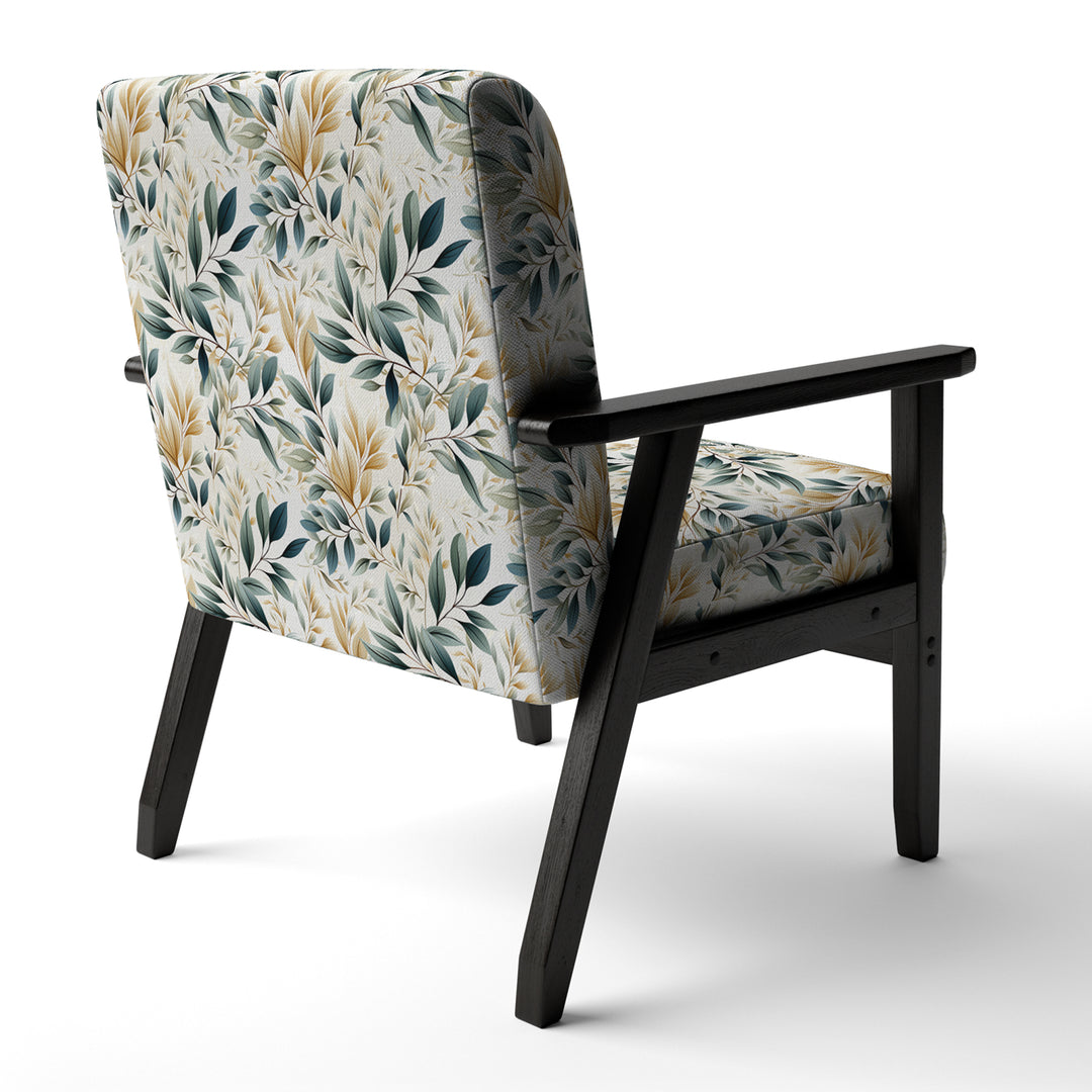 Neutral Leaves - Bohemian Arm Chair