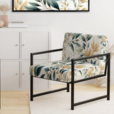 Neutral Leaves - Bohemian Arm Chair