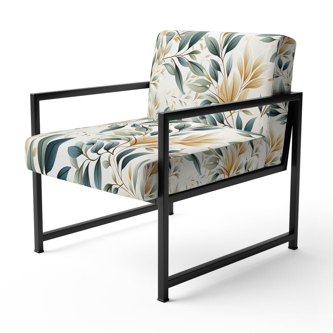 Neutral Leaves - Bohemian Arm Chair