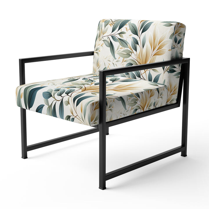 Neutral Leaves - Bohemian Arm Chair