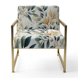 Neutral Leaves - Bohemian Arm Chair